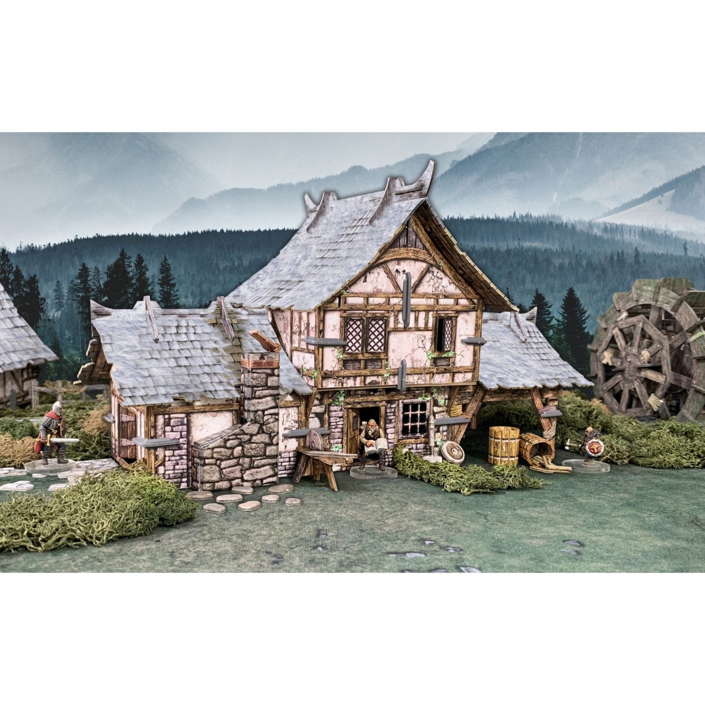 Battle Systems - Fantasy Wargames - Extended Range - Snow-Covered Roof - Blacksmith's Forge