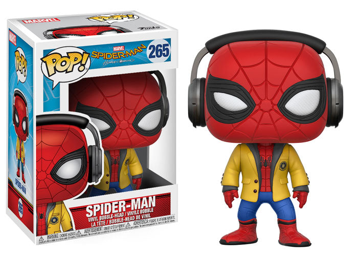 Spider-Man With Headphone- Spider-Man Homecoming Pop! Vinyl #265 - Ozzie Collectables