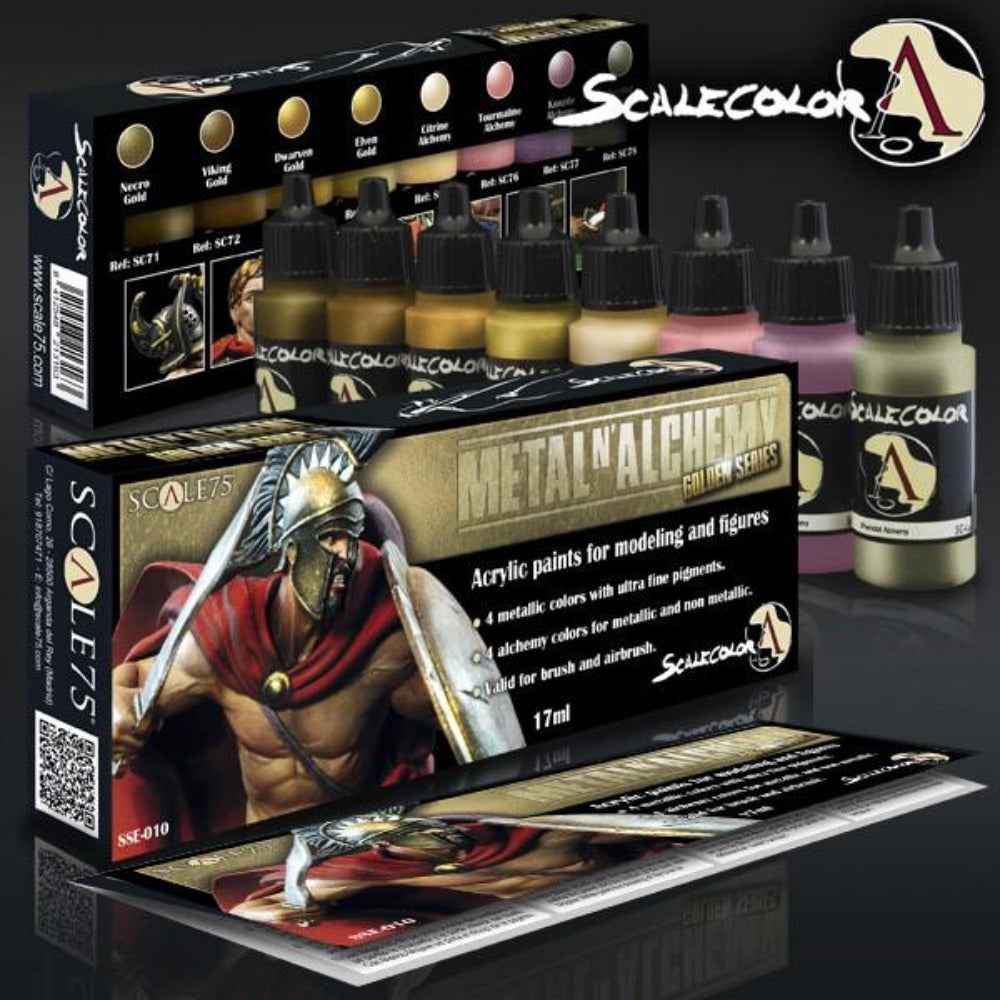 Scale 75 Scale Colour Metal n' Alchemy Golden Paint Set