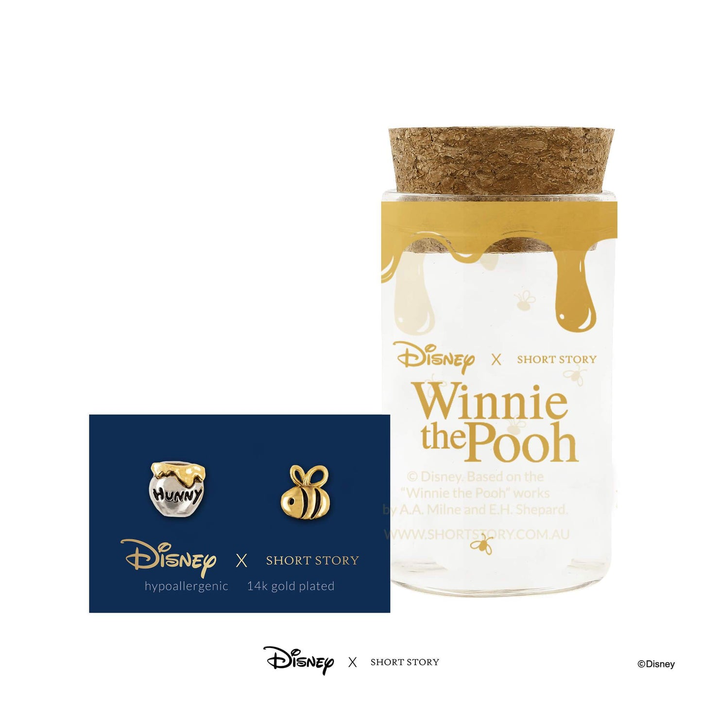 Disney Earring Honey Pot and Bee