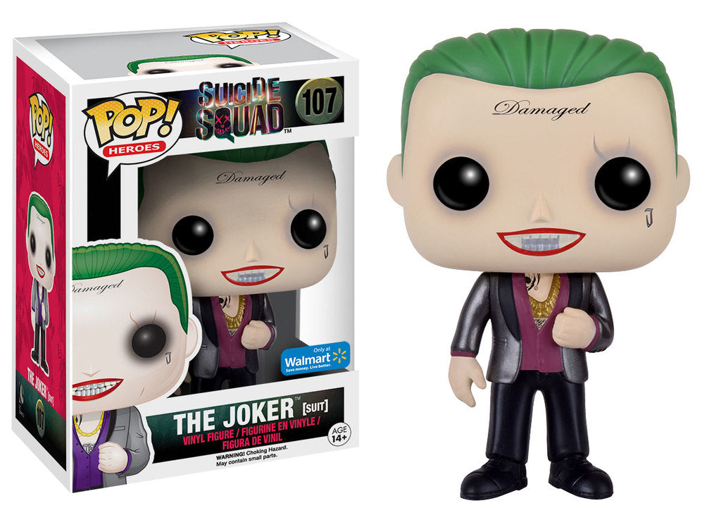 The Joker (Suit) - Suicide Squad Walmart Stickered Pop! Vinyl #107 - Ozzie Collectables