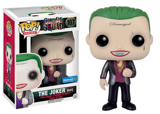 The Joker (Suit) - Suicide Squad Walmart Stickered Pop! Vinyl #107 - Ozzie Collectables