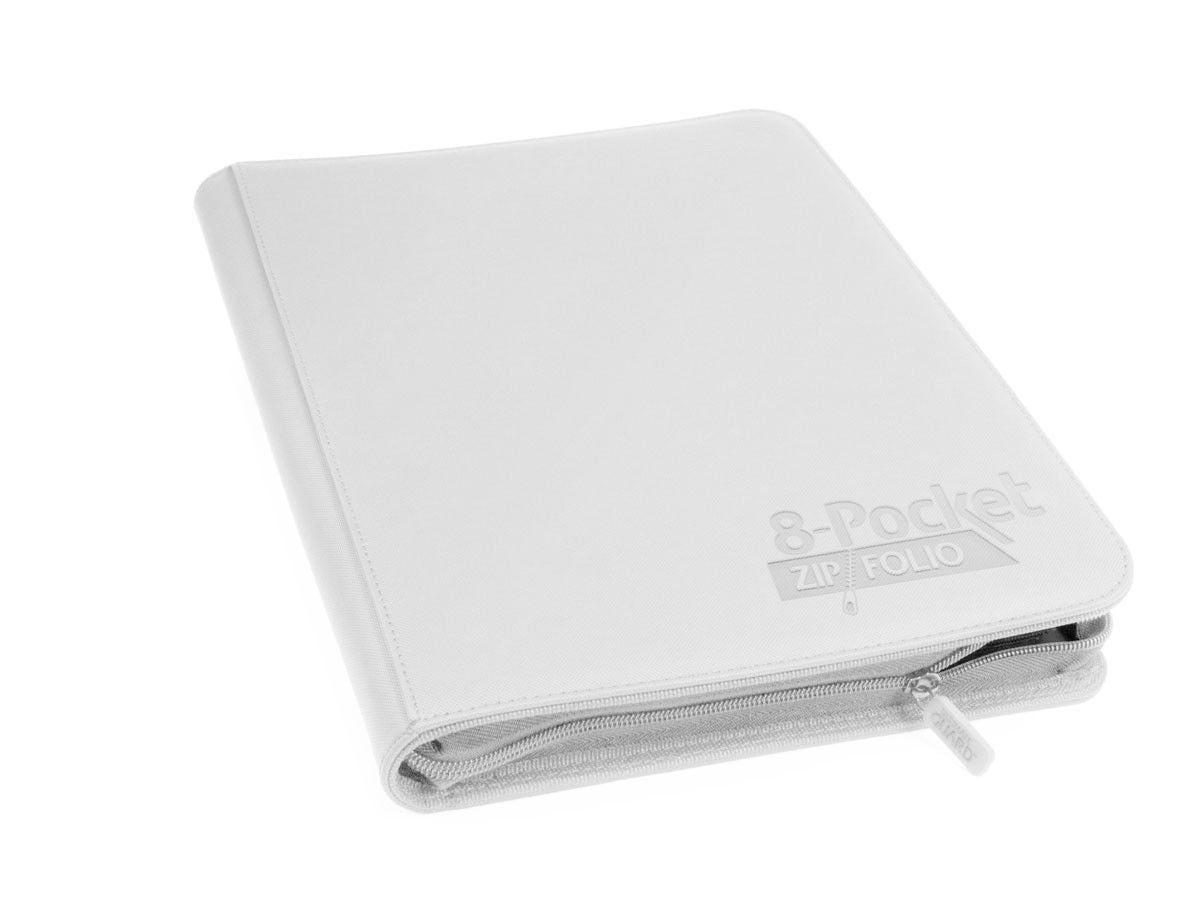 Ultimate Guard 8-Pocket ZipFolio XenoSkin White Folder - Ozzie Collectables