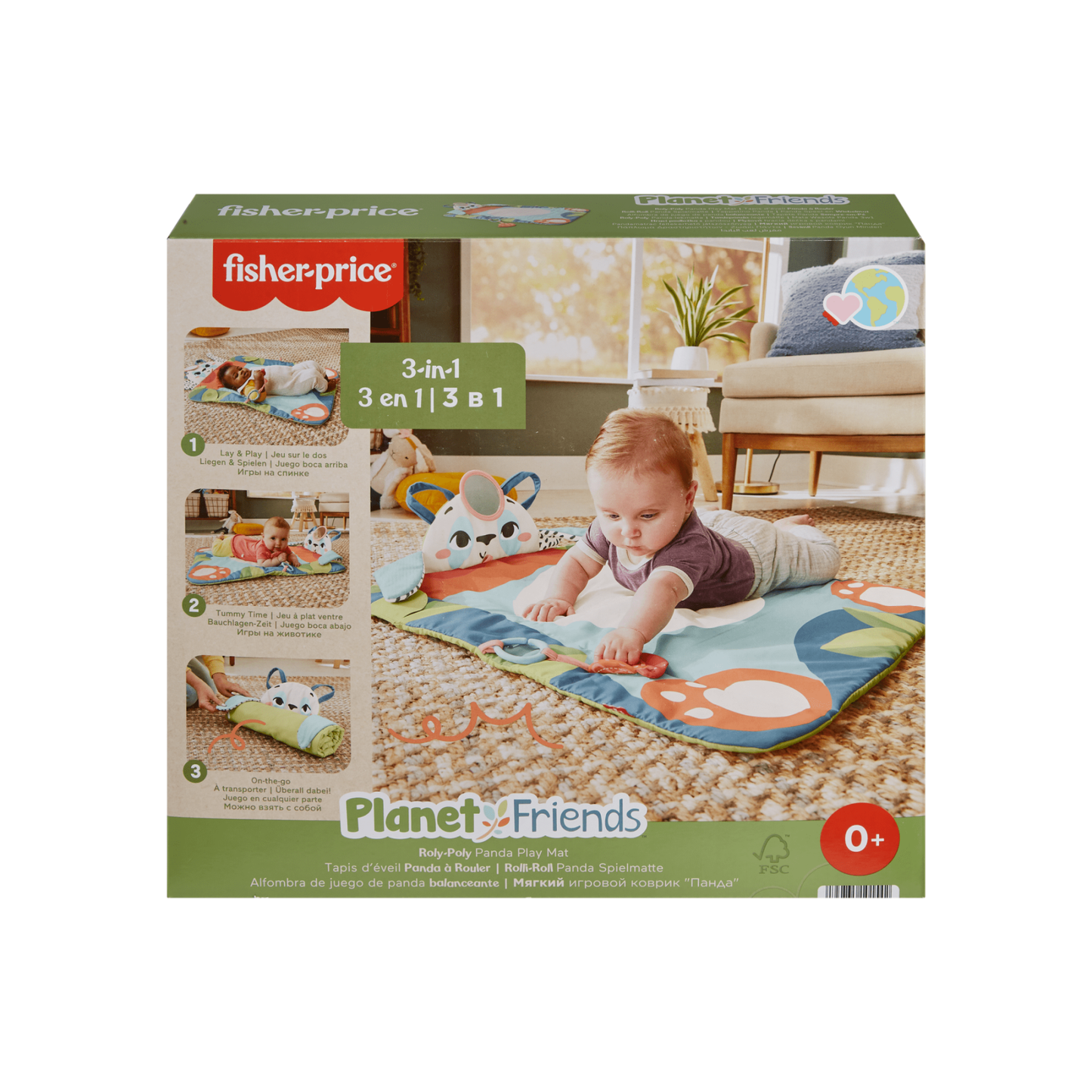 Newborn Toys - Roly-Poly Panda Play Mat (Sustainable '24)