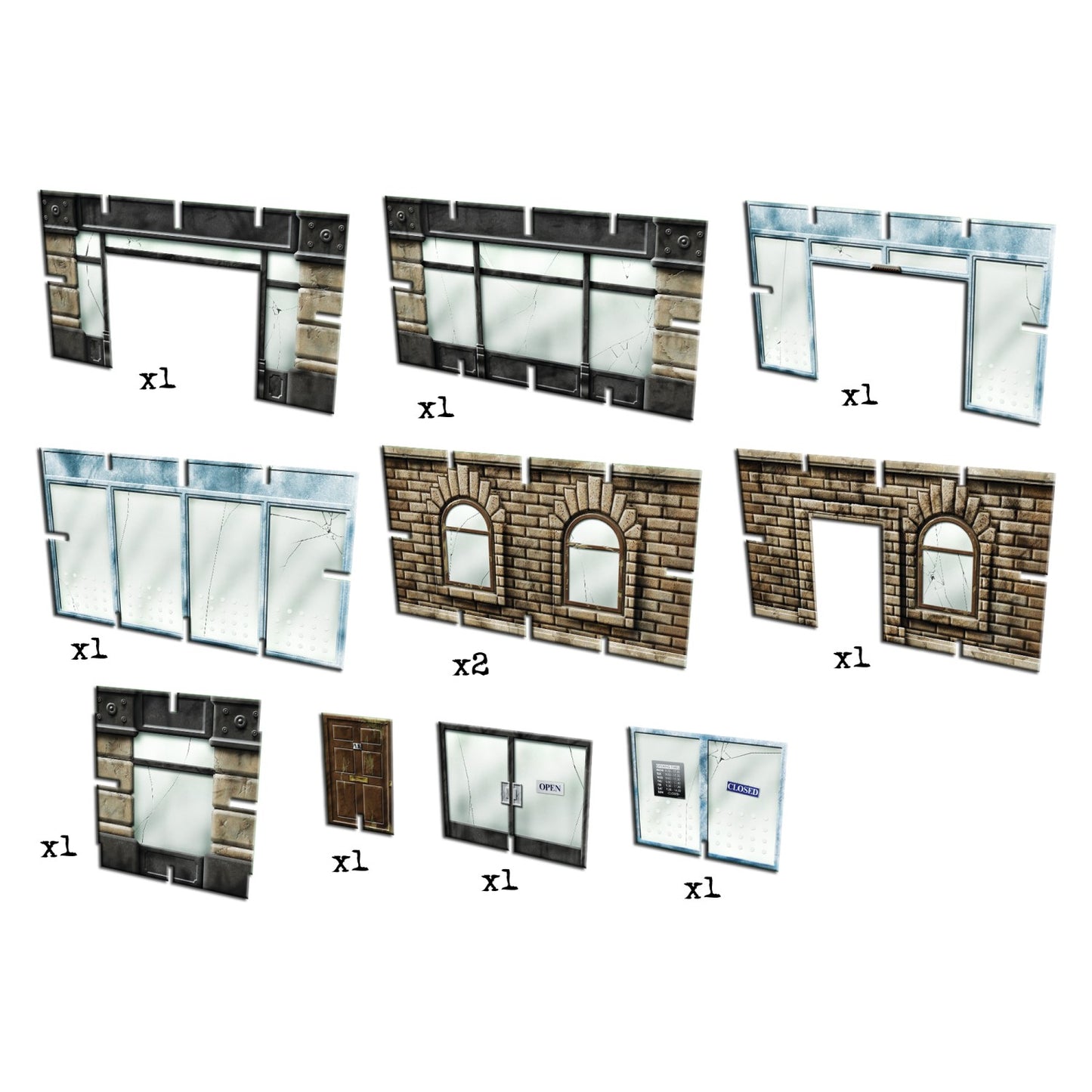 Battle Systems - Urban Apocalypse - Extended Range - Urban Exterior Walls