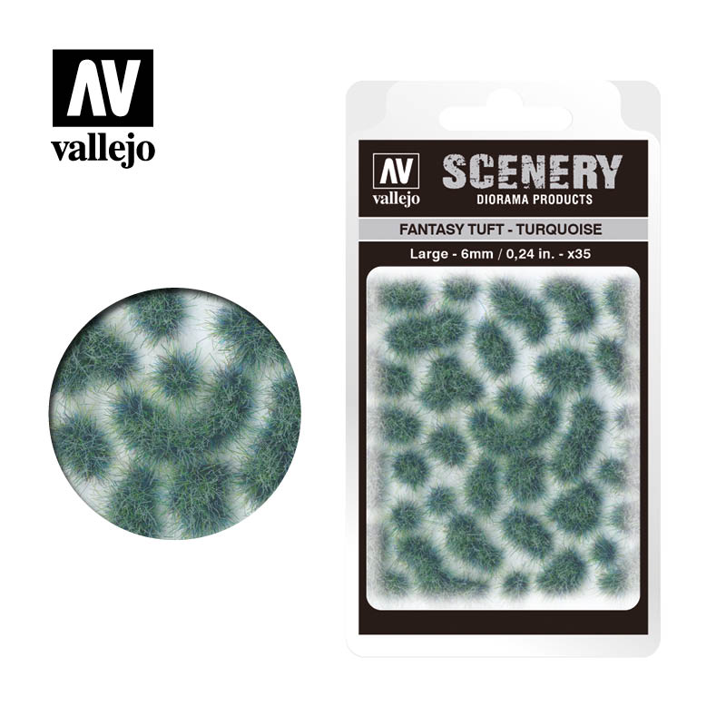 Vallejo Scenery - Fantasy Tuft - Large - Turquoise - Ozzie Collectables