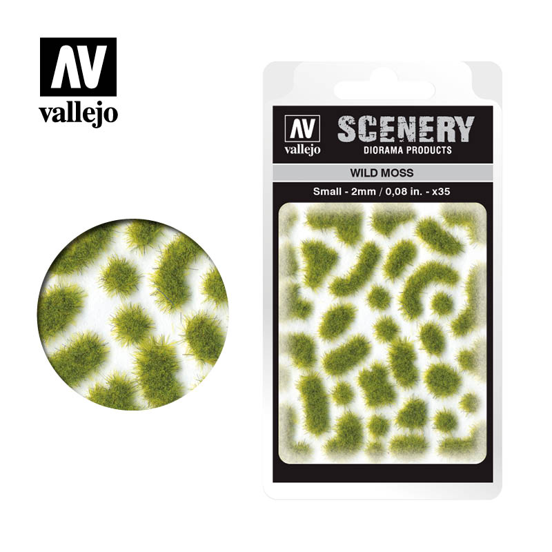 Vallejo Scenery - Wild Tuft - Small - Wild Moss - Ozzie Collectables