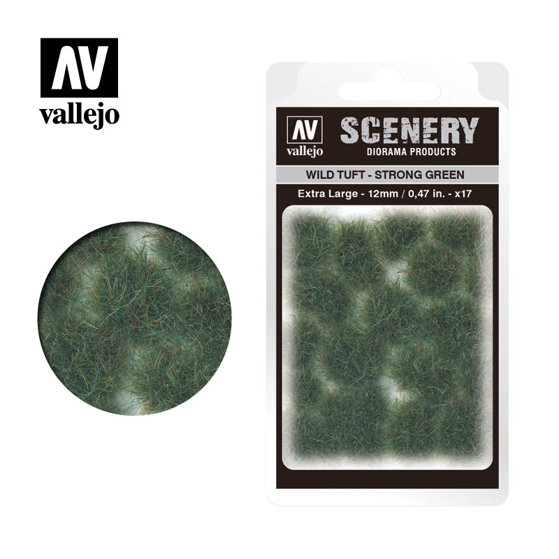 Vallejo Scenery - Wild Tuft - Extra Large - Strong Green - Ozzie Collectables