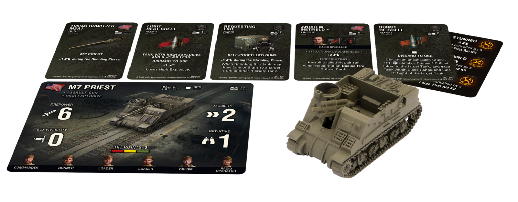 World of Tanks Miniatures Game Wave 8 American M7 Priest