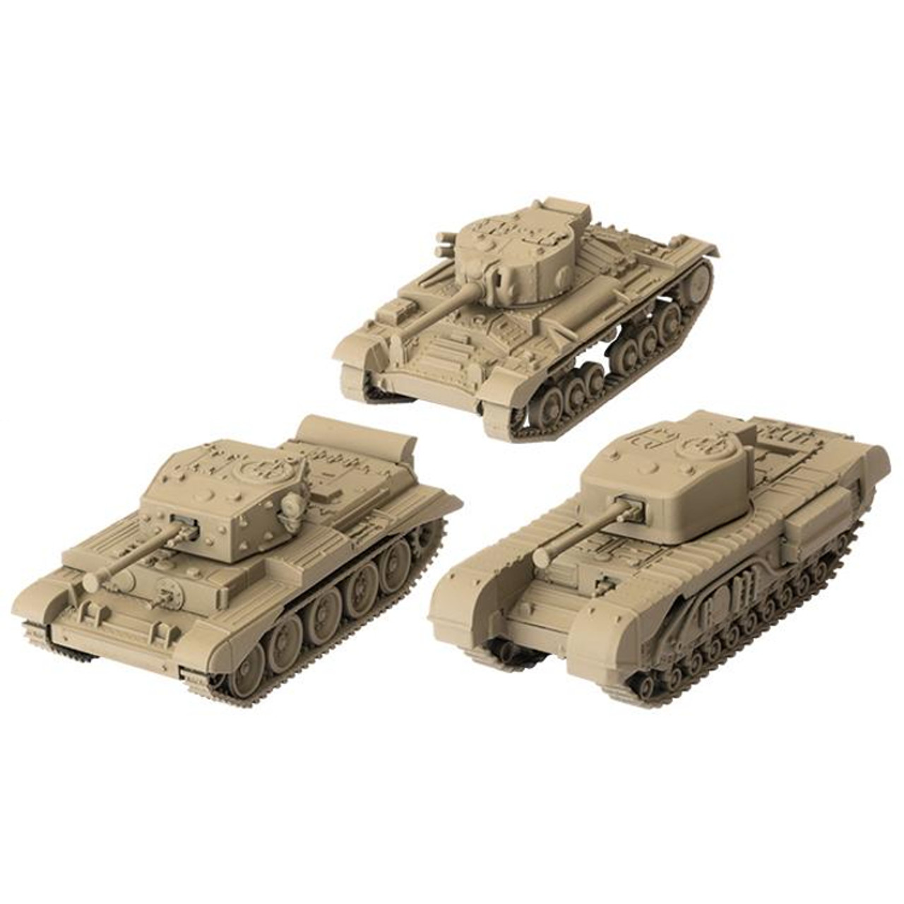 World of Tanks Miniatures Game U.K. Tank Platoon (Cromwell, Churchill VII, Valentine)