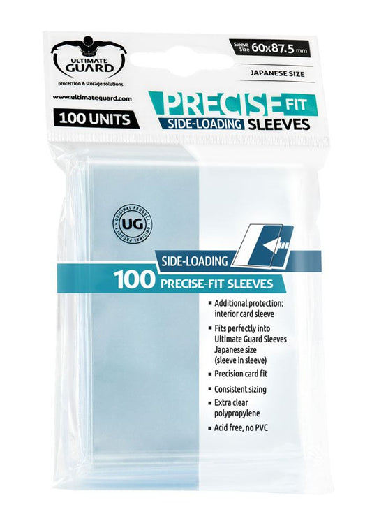 Ultimate Guard Precise-Fit Sleeves Side Loading Japanses Size (100) - Ozzie Collectables