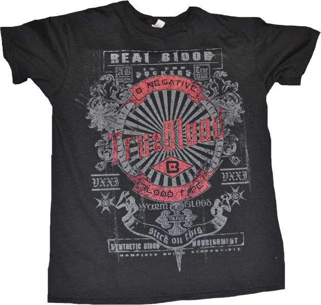 True Blood - Real Blood Male T-Shirt L - Ozzie Collectables