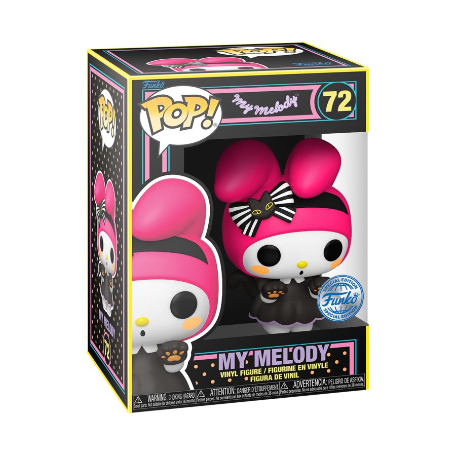 Hello Kitty - My Melody US Exclusive Blacklight Pop! Vinyl