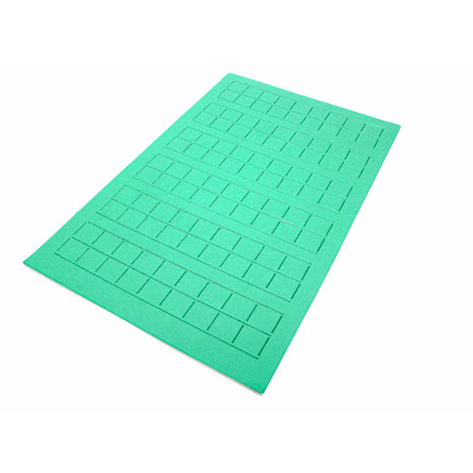 CHX 02705 Counter Sheet Green Â½" Squares (108)