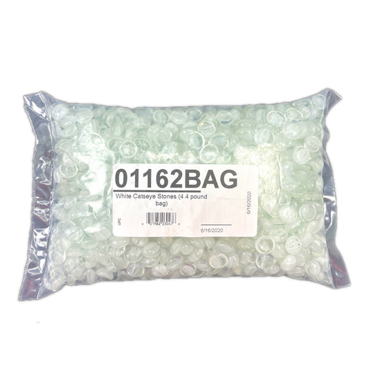 CHX 01162BAG Catseye White Glass Stones Bag