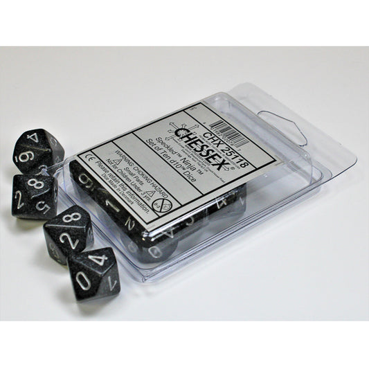 CHX 25118 Speckled Ninja Set of Ten d10s