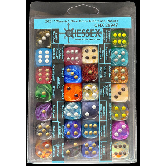 CHX 29947 2023 "Classic" Dice Color Reference Packet