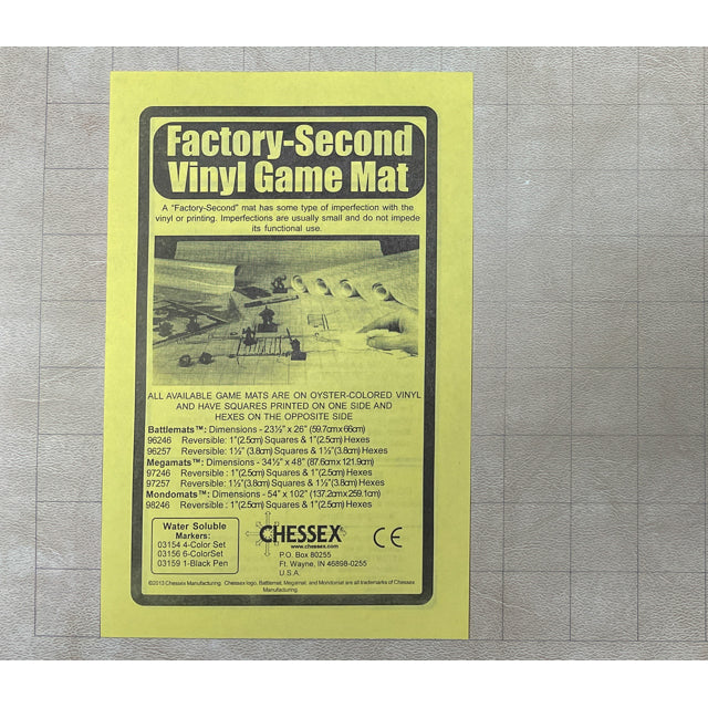 CHX 97246F Factory-Second Reversible MegamatÂ® 1" Squares & 1" Hexes
