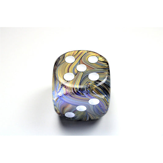 CHX DF5060 Festive Carousel/white 50mm d6 dice w/pips