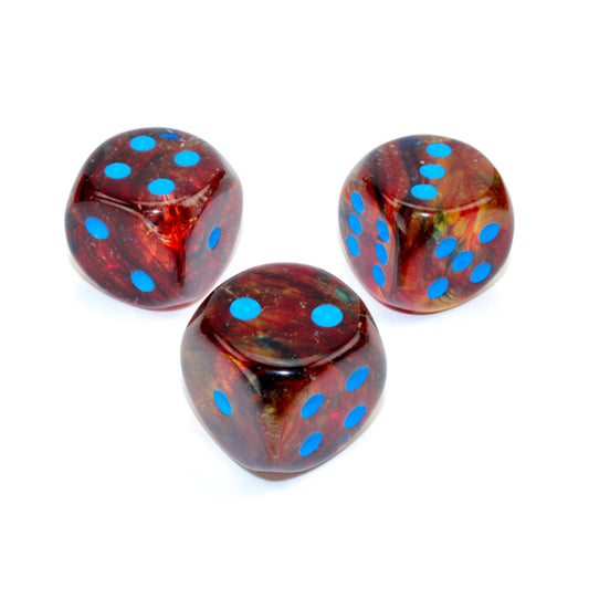 CHX DN3059 Nebula Primary/blue Luminary 30mm d6 dice w/pips