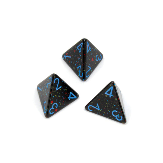 CHX PS0401 Speckled Blue Stars d4 dice