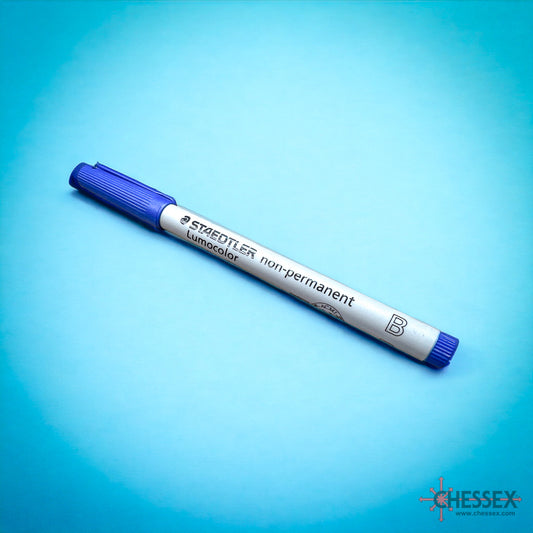 CHX 03123 Water Soluble Single Blue Marker Broad-Tip