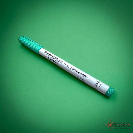 CHX 03125 Water Soluble Single Green Marker Broad-Tip