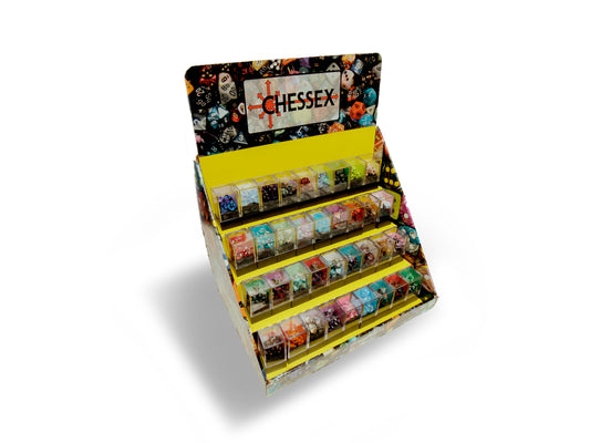 CHX 209AA Box of 50 Mini-hedral 7-Die Sets (50 Sets of 7 Die Sets & Display)