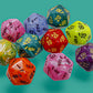 CHX 29019 Bag of 10 Assorted Vortex Countup&downTM d20s