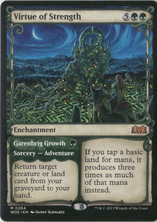 Scan Image | Virtue of Strength (Showcase) - Wilds of Eldraine | [D5A16F68]