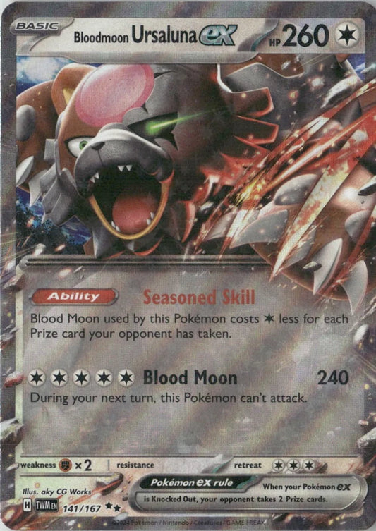 Bloodmoon Ursaluna ex - 141/167 - SV06: Twilight Masquerade