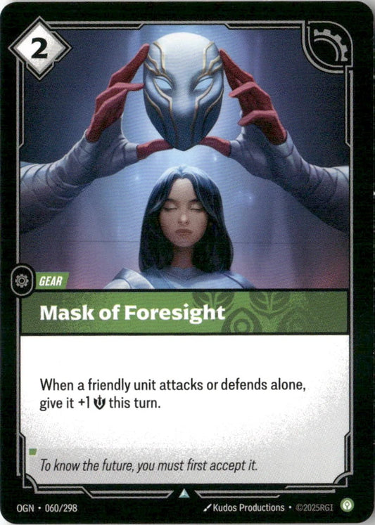 Mask of Foresight - Origins
