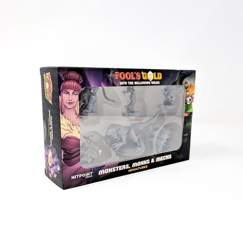 Fool's Gold: Monsters,  Mechs, and Monks - Miniatures (Plastic Minis)