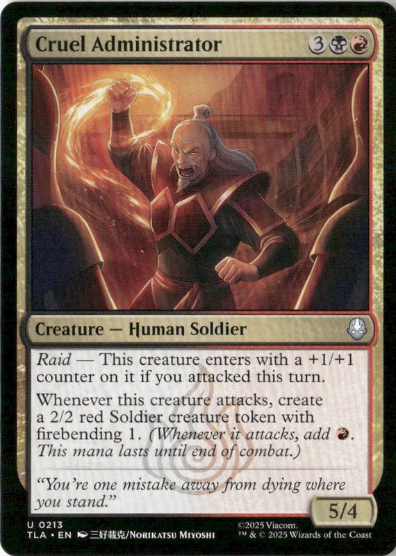 Cruel Administrator - Avatar: The Last Airbender