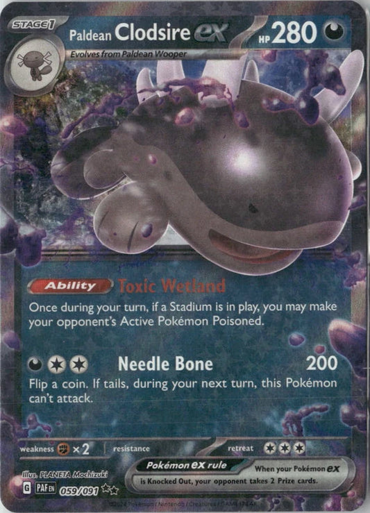 Paldean Clodsire ex - 059/091 - SV: Paldean Fates