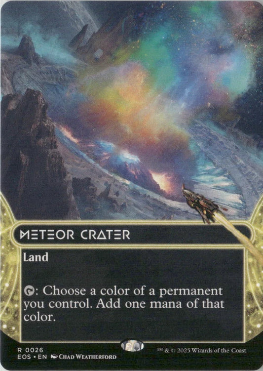 Scan Image | Meteor Crater (0026) (Borderless) - Edge of Eternities: Stellar Sights | [3AD6A7B2]