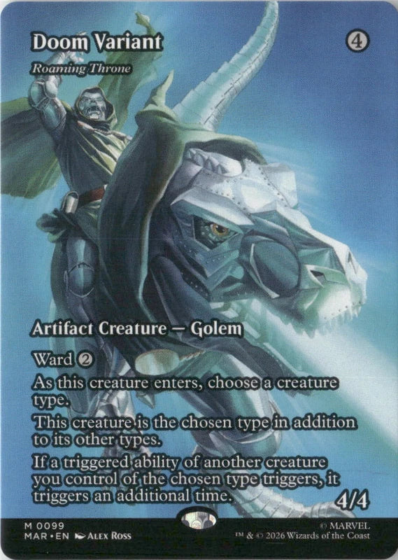 Scan Image | Doom Variant - Roaming Throne (Borderless) - Marvel Universe Eternal-Legal | [9E13668F]
