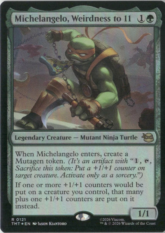 Scan Image | Michelangelo, Weirdness to 11 - Teenage Mutant Ninja Turtles | [AB629A72]