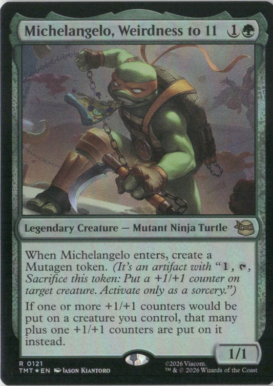 Scan Image | Michelangelo, Weirdness to 11 - Teenage Mutant Ninja Turtles | [AB629A72]