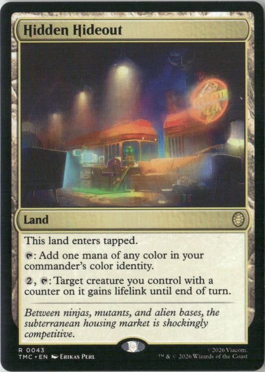 Scan Image | Hidden Hideout (Surge Foil) - Commander: Teenage Mutant Ninja Turtles | [4840BA6B]
