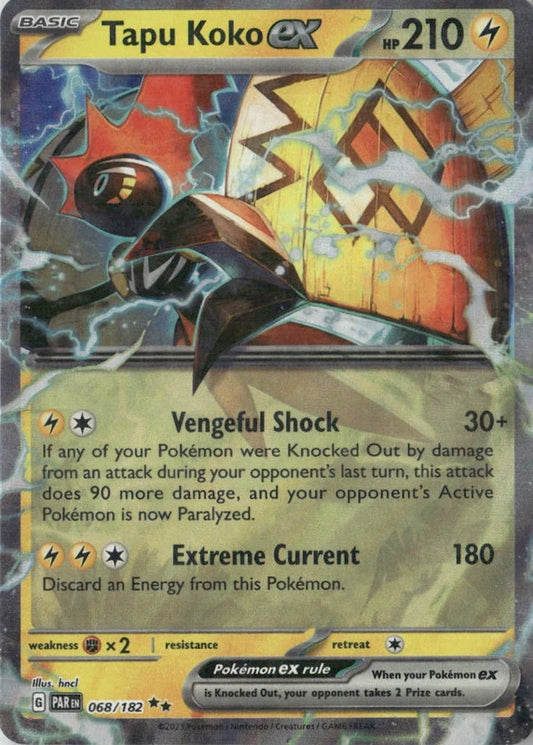 Tapu Koko ex - 068/182 - SV04: Paradox Rift