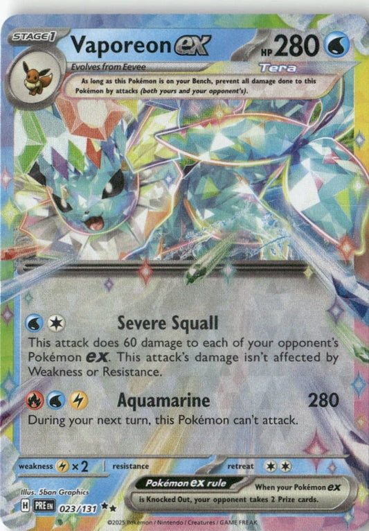 Vaporeon ex - 023/131 - SV: Prismatic Evolutions