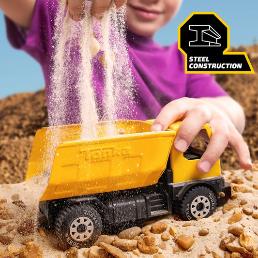 Tonka- Steel Classics Assortment 1:32 (Dump Truck, Bulldozer, Excavator)