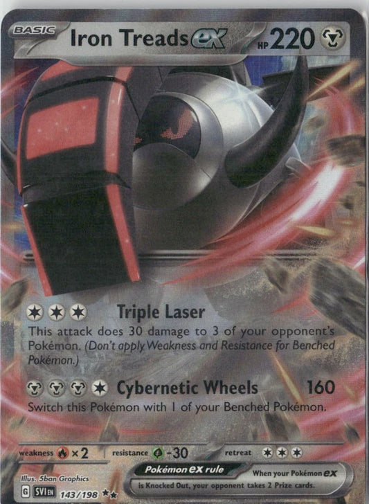 Iron Treads ex - 143/198 - SV01: Scarlet & Violet Base Set