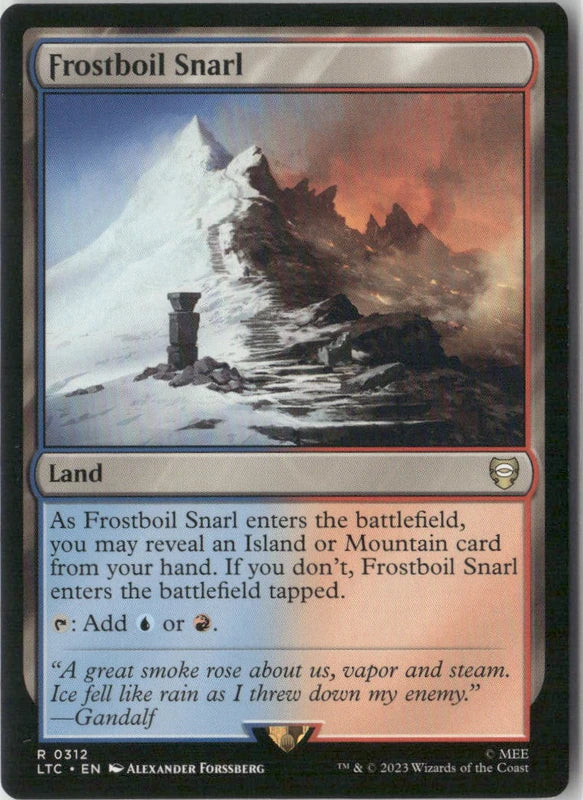 Scan Image | Frostboil Snarl - Commander: The Lord of the Rings: Tales of Middle-earth | [154E649C]