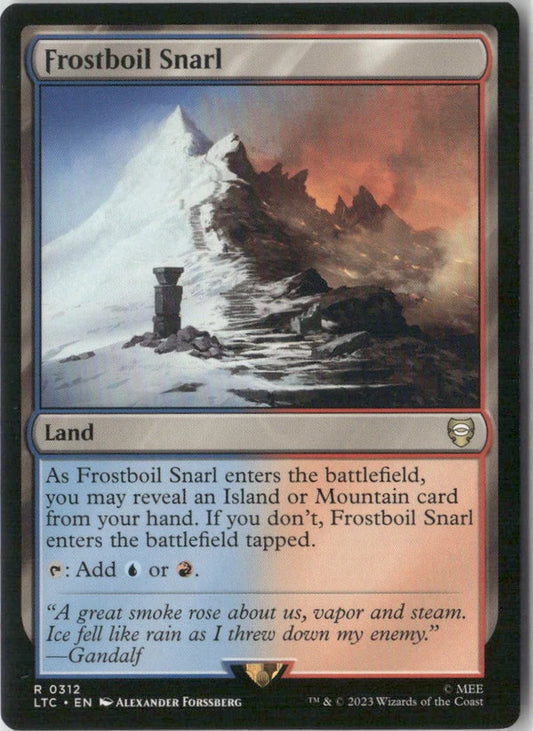 Scan Image | Frostboil Snarl - Commander: The Lord of the Rings: Tales of Middle-earth | [154E649C]