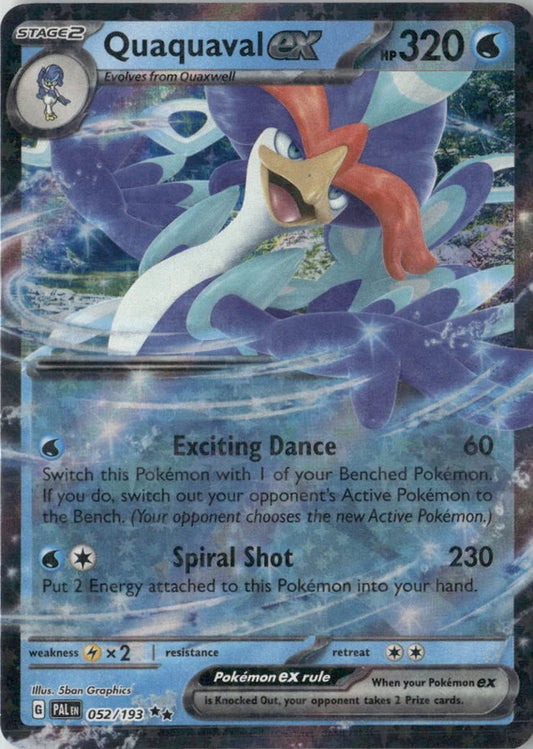 Quaquaval ex - 052/193 - SV02: Paldea Evolved
