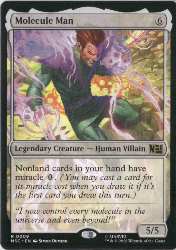 Scan Image | Molecule Man - Commander: Marvel Super Heroes | [0346624F]
