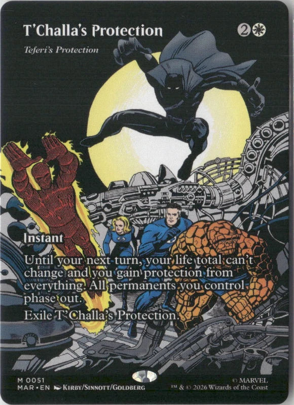Scan Image | T'Challa's Protection - Teferi's Protection (Borderless) - Marvel Universe Eternal-Legal | [BE4A811F]