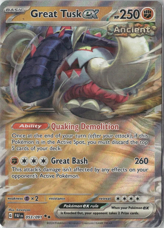 Great Tusk ex - SV: Paldean Fates